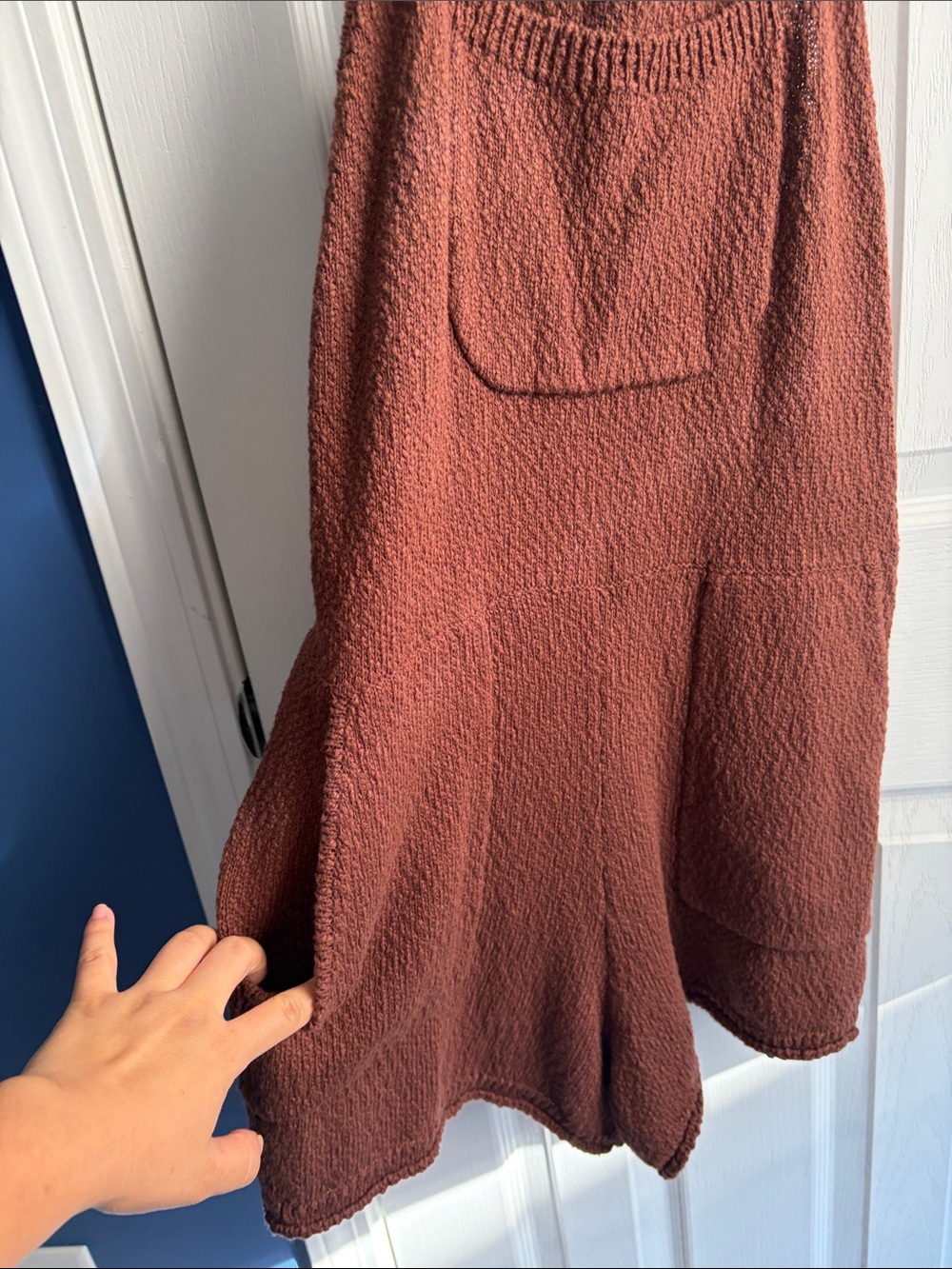 Free People FP Beach Free-est Over It Short One Piece Knit Romper Shortalls M - Picture 9 of 10